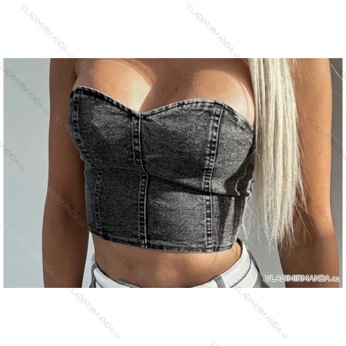 Top croptop carmen dámsky (S/M ONE SIZE) TALIANSKA MÓDA IMPLP2390540010