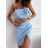Šaty letné elegantné na ramienka dámske (S/M ONE SIZE) TALIANSKA MÓDA IMWMY231303