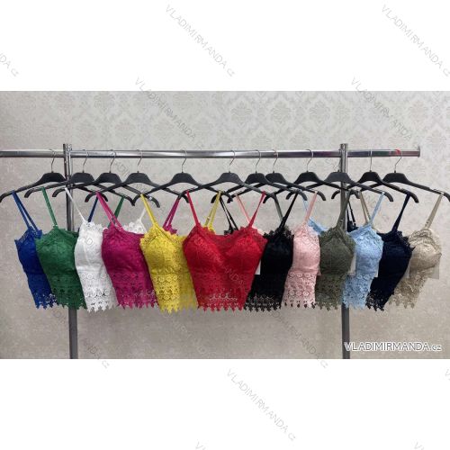 Top crop top na ramienka dámske (S/M ONE SIZE) TALIANSKA MÓDA IMWGK231377