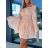 Šaty letný carmen dlhý rukáv dámske (S/M ONE SIZE) TALIANSKA MÓDA IMWC231392