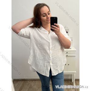 Košeľa 3/4 dlhý rukáv dámska nadrozmer (XL/2XL ONE SIZE) TALIANSKA MóDA IM423086