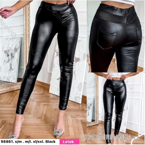 Legíny koženkové dlhé dámske (S/M-XL/2XL) TURECKÁ MÓDA TMWL2398861