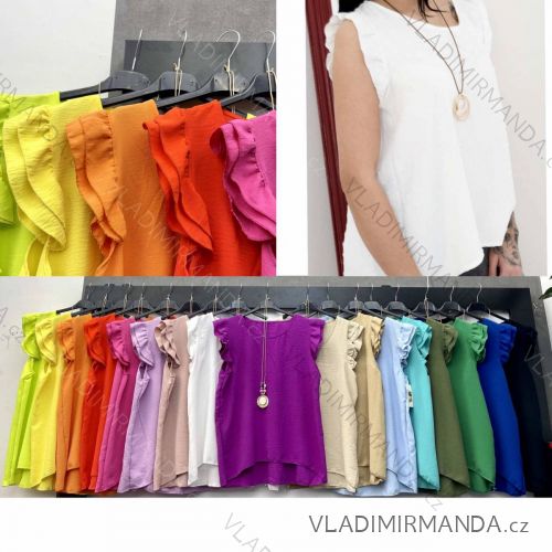 Tunika s príveskom bez rukáv dámska (S/M ONE SIZE) TALIANSKA MÓDA IMWC231434