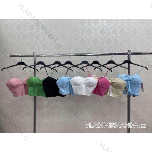 Top croptop na ramienka dámske (S/M ONE SIZE) TALIANSKA MÓDA IMWKK231462