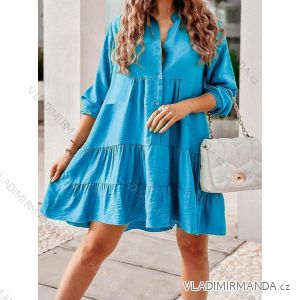 Šaty oversize košeľové dlhý rukáv dámske (S/M/L ONE SIZE) TALIANSKA MÓDA IMWMY231465