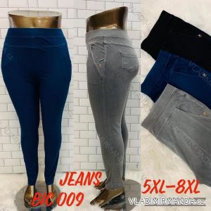 Legíny dlhé jeans dámske nadrozmer (5XL-8XL) TURECKÁ MÓDA TMWL23009