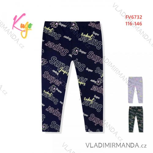 Legíny 3/4 dlhé detské dorast dievčenské (116-146) KUGO FV6732