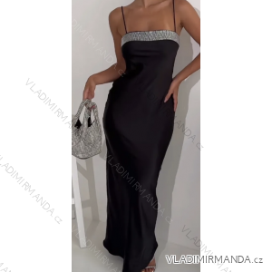 Šaty elegantné letné na ramienka dámske (S/M ONE SIZE) TALIANSKA MÓDA IMPMD238691