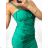 Šaty elegantné na ramienka dámske (S/M ONE SIZE) TALIANSKA MÓDA IMM23m23890/DU S/M kráľovská modrá