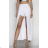 Sukňa dlhá dámska (S/M ONE SIZE) TALIANSKA MÓDA IMPGM2311477/DU S/M biela