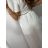 Sukňa dlhá dámska (S/M ONE SIZE) TALIANSKA MÓDA IMPGM2311477/DU S/M biela