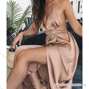 Šaty dlhé letné elegantní na ramienka dámske (S/M ONE SIZE) TALIANSKA MÓDA IMPMD2310187L