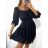 Šaty carmen šifon letné 3/4 dlhý rukáv dámske (S/M ONE SIZE) TALIANSKA MÓDA IMW230931
