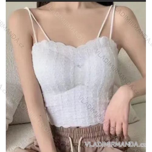 Top croptop na ramienka dámsky (S/M ONE SIZE) TALIANSKA MÓDA IMPMD238946