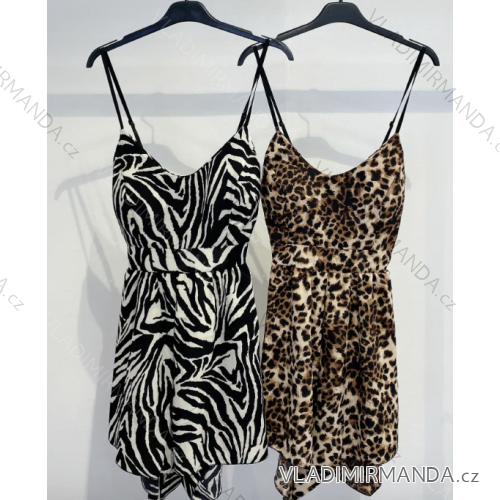 Šaty letné na ramienka dámske (S/M ONE SIZE) TALIANSKA MÓDA IMPMD2384458