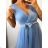 Šaty spoločenské elegantné krátke bez rukávov tilové dámske Nikol (S/M ONE SIZE) TALIANSKA MóDA IMM22305/DR