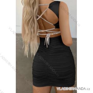 Šaty elegantné bez rukávov dámske (S/M ONE SIZE) TALIANSKA MÓDA IMPMD2327344