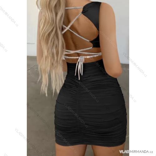 Šaty elegantné bez rukávov dámske (S/M ONE SIZE) TALIANSKA MÓDA IMPMD2327344