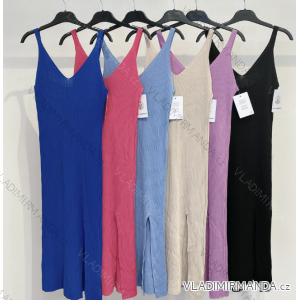 Šaty letné na ramienka dámske (S/M ONE SIZE) TALIANSKA MÓDA IMPMD231111L