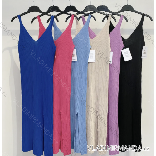 Šaty letné na ramienka dámske (S/M ONE SIZE) TALIANSKA MÓDA IMPMD231111L