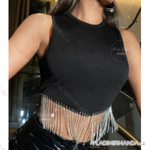 Súprava letný croptop bez rukávov a sukne dámska (S/M ONE SIZE) TALIANSKA MÓDA IMPMD236188