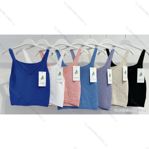 Top croptop na ramienka dámsky (S/M ONE SIZE) TALIANSKA MÓDA IMPMD235002b