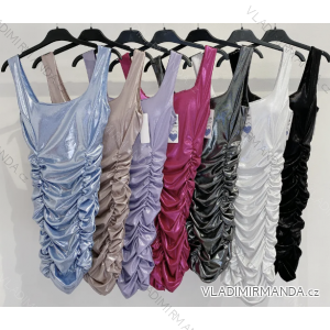Šaty elegantné na ramienka dámske (S/M ONE SIZE) TALIANSKA MÓDA IMPMD234852b