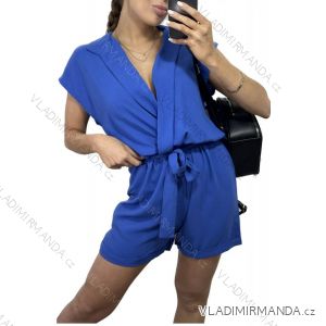 Overal letný krátky rukáv dámsky (S/M ONE SIZE) TALIANSKA MÓDA IMWB236490/DU