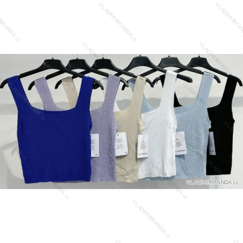 Top croptop na ramienka dámsky (S/M ONE SIZE) TALIANSKA MÓDA IMPMD231024b