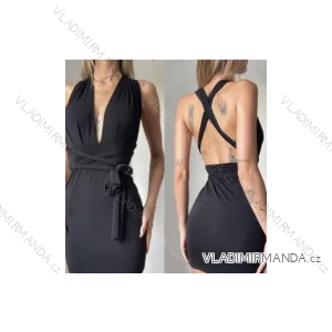 Šaty elegantné na ramienka dámske (S/M ONE SIZE) TALIANSKA MÓDA IMPMD233165a