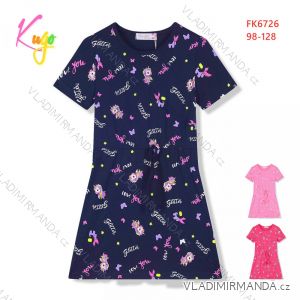 Šaty krátky rukáv detské dievčenské (98-128) KUGO FK6726