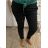 Nohavice dlhé strečové dámske nadrozmer (XL/2XL/3XL ONE SIZE) TALIANSKA MÓDA IMWQ23034/DUR XL/2XL svetlo modrá