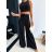 Súprava letná elegantný top a nohavice dámska (S/M/L ONE SIZE) TALIANSKA MÓDA IMWE231508