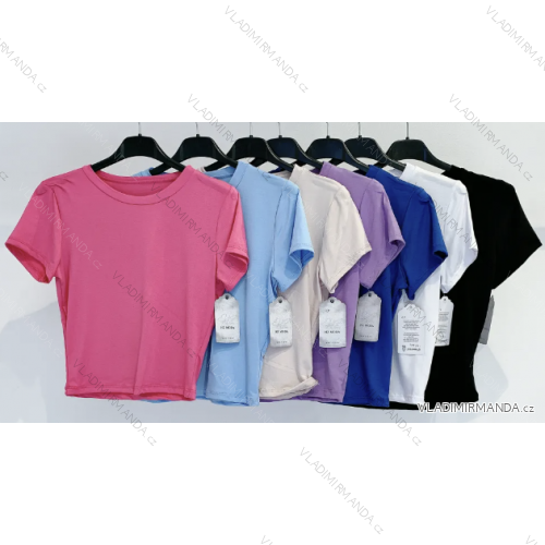 Top croptop krátky rukáv dámsky (S/M ONE SIZE) TALIANSKA MÓDA IMPMD2317739
