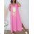 Šaty letné dlhé maxi krátky rukáv dámske (S/M ONE SIZE) TALIANSKA MÓDA IMM23M20835