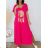 Šaty letné dlhé maxi krátky rukáv dámske (S/M ONE SIZE) TALIANSKA MÓDA IMM23M20835