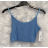Top croptop na ramienka dámsky (S/M ONE SIZE) TALIANSKA MÓDA IMPMD238006k
