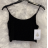 Top croptop na ramienka dámsky (S/M ONE SIZE) TALIANSKA MÓDA IMPMD238006k