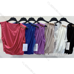 Top croptop bez rukávov dámsky (S/M ONE SIZE) TALIANSKA MÓDA IMPMD2327052