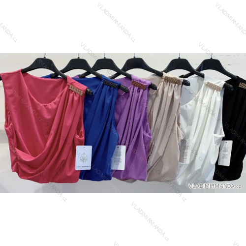 Top croptop bez rukávov dámsky (S/M ONE SIZE) TALIANSKA MÓDA IMPMD2327052
