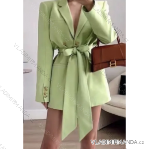 Šaty elegantné kabátikové dlhý rukáv dámske (S/M ONE SIZE) TALIANSKA MÓDA IMPMD2322849