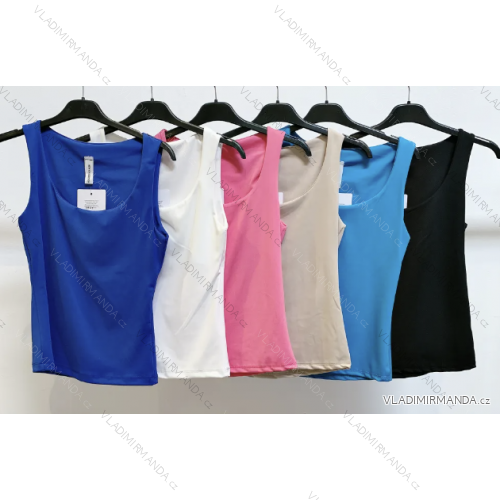 Tričko bez rukávu dámske (S/M ONE SIZE) TALIANSKA MÓDA IMPMD233931a