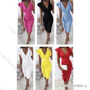 Šaty letné elegantné bez rukávov dámske (S/M ONE SIZE) TALIANSKA MÓDA IMWB23310