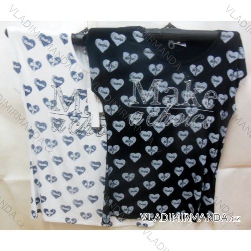 Tričko krátky rukáv dámske (l-3XL) EBELIEVE C-3310