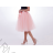 Sukňa ku kolenám tylová dámska so spodničkou (S/M/L) AFASHION AF18059/DU broskyňová M / L