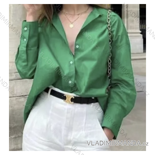 Košeľa dlhý rukáv dámska (S/M ONE SIZE) TALIANSKA MÓDA IMPMD2325347