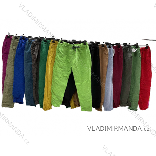 Nohavice dlhé dámske nadrozmer (3XL/4XL ONE SIZE) TALIANSKA MÓDA IMWQ23088
