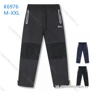 Kalhoty šusťákové zateplené flaušem pánské L-XL)) KUGO K6976
