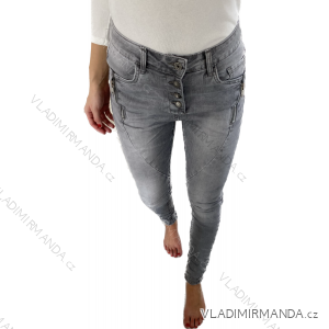 Rifle jeans baggy dlhé dámske (XS-XL) JEWELLY JEW23JW2307/DU