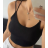 Top croptop na ramienka dámsky (S/M ONE SIZE) TALIANSKA MÓDA IMPMD2320824b